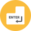 Enter Key Icon from Kameleon Colors - Free Set