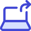 Laptop Screen Share Icon from Core Duo Set