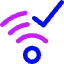Wifi Checked Icon from Core Neon Set