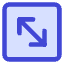 Line Arrow Diagonal Square 2 Icon from Core Duo Set