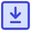 Line Arrow Down Square 2 Icon from Core Duo Set