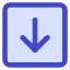 Line Arrow Down Square Icon from Core Duo Set