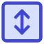Line Arrow Fit To Height Square Icon from Core Duo Set