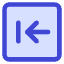 Line Arrow Left Square 2 Icon from Core Duo Set