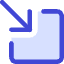 Line Arrow Minimize Window 3 Icon from Core Duo Set