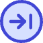 Line Arrow Right Circle 2 Icon from Core Duo Set