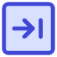 Line Arrow Right Square 2 Icon from Core Duo Set