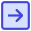 Line Arrow Right Square Icon from Core Duo Set
