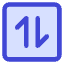 Line Arrow Transfer Vertical Square 1 Icon from Core Duo Set