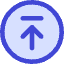 Line Arrow Up Circle 2 Icon from Core Duo Set
