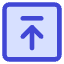 Line Arrow Up Square 2 Icon from Core Duo Set