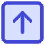 Line Arrow Up Square Icon from Core Duo Set