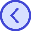 Tailless Line Arrow Left Circle Icon from Core Duo Set
