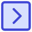 Tailless Line Arrow Right Square Icon from Core Duo Set
