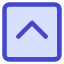 Tailless Line Arrow Up Square Icon from Core Duo Set