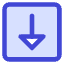 Triangle Arrow Down Square Icon from Core Duo Set