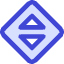 Triangle Arrow Expand Vertical Diamond Icon from Core Duo Set