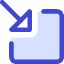 Triangle Arrow Minimize Window 3 Icon from Core Duo Set