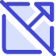 Triangle Arrow Open In New Off Icon from Core Duo Set