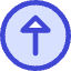 Triangle Arrow Up Circle 1 Icon from Core Duo Set