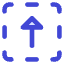 Triangle Arrow Up Dashed Square Icon from Core Duo Set