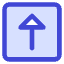 Triangle Arrow Up Square Icon from Core Duo Set