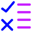 Checklist Rule Icon from Core Neon Set
