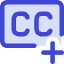 Content Close Caption Add Icon from Core Duo Set