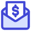 Mail Newsletter Paid Subscription Icon from Core Duo Set