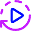 Auto Play Icon from Core Neon Set