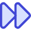 Button Fast Forward 1 Icon from Core Duo Set
