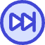 Button Fast Forward Circle 2 Icon from Core Duo Set