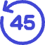 Button Go Backward 45 Icon from Core Duo Set