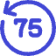 Button Go Backward 75 Icon from Core Duo Set