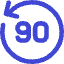 Button Go Backward 90 Icon from Core Duo Set