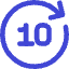 Button Go Forward 10 Icon from Core Duo Set