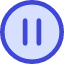 Button Pause Circle Icon from Core Duo Set
