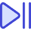 Button Play Pause Icon from Core Duo Set