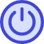 Button Power Circle 1 Icon from Core Duo Set