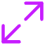 Line Arrow Expand Diagonal Large 1 Icon from Core Neon Set