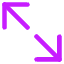 Line Arrow Expand Diagonal Large 2 Icon from Core Neon Set