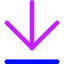 Line Arrow Move Down Large 1 Icon from Core Neon Set