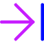 Line Arrow Move Right Large 1 Icon from Core Neon Set