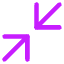 Line Arrow Shrink Diagonal Large 1 Icon from Core Neon Set