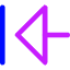 Triangle Arrow Move Left Large 1 Icon from Core Neon Set