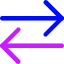 Line Arrow Transfer Horizontal Large 2 Icon from Core Neon Set