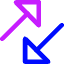 Triangle Arrow Transfer Diagonal Large 3 Icon from Core Neon Set