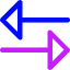 Triangle Arrow Transfer Horizontal Large 3 Icon from Core Neon Set