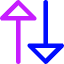 Triangle Arrow Transfer Vertical Large 2 Icon from Core Neon Set