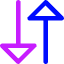 Triangle Arrow Transfer Vertical Large 3 Icon from Core Neon Set